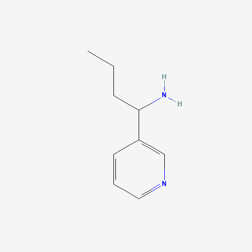 1-pyridin-3-ylbutan-1-amine (CAS: 90565-27-8) - Chemical Structure and Molecular Formula 