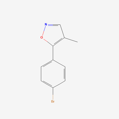 5-(4-bromophenyl)-4-methyl-1,2-oxazole (CAS: 874831-51-3) - Chemical Structure and Molecular Formula 