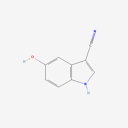 5-hydroxy-1H-indole-3-carbonitrile (CAS: 197512-21-3) - Chemical Structure and Molecular Formula 