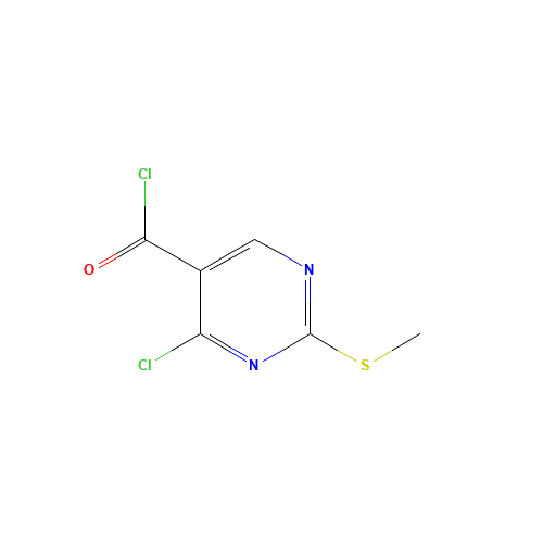 4-chloro-2-methylsulfanylpyrimidine-5-carbonyl chloride (CAS: 55084-66-7) - Related Chemical Product