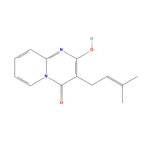 4-hydroxy-3-(3-methylbut-2-enyl)pyrido[1,2-a]pyrimidin-2-one (CAS: 125493-24-5) - Related Chemical Product