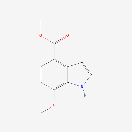 methyl 7-methoxy-1H-indole-4-carboxylate (CAS: 153276-72-3) - Chemical Structure and Molecular Formula 