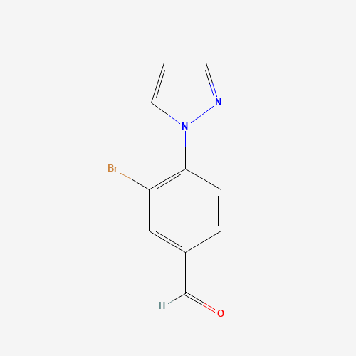 3-bromo-4-pyrazol-1-ylbenzaldehyde (CAS: 1186663-53-5) - Related Chemical Product