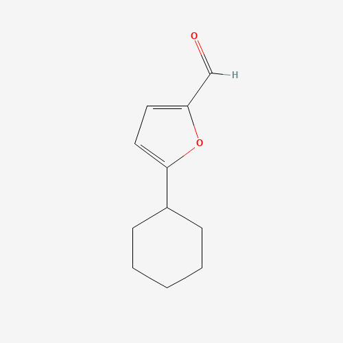 5-cyclohexylfuran-2-carbaldehyde (CAS: 14174-51-7) - Chemical Structure and Molecular Formula 