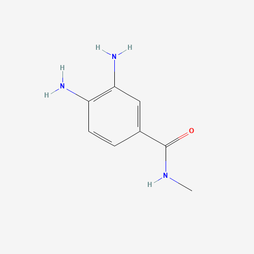 3,4-diamino-N-methylbenzamide (CAS: 89790-89-6) - Chemical Structure and Molecular Formula 
