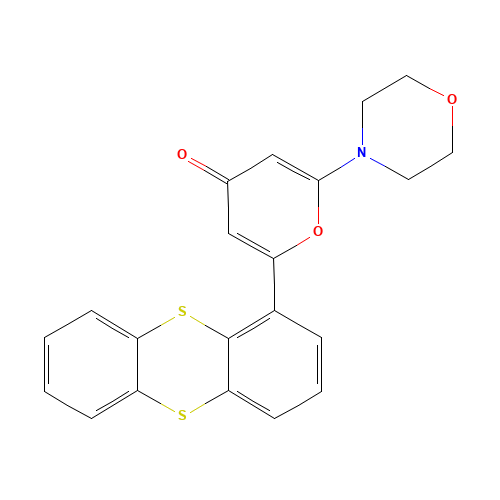 2-morpholin-4-yl-6-thianthren-1-ylpyran-4-one (CAS: 587871-26-9) - Related Chemical Product