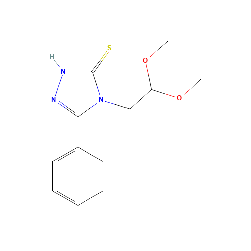 4-(2,2-dimethoxyethyl)-3-phenyl-1H-1,2,4-triazole-5-thione (CAS: 136745-20-5) - Related Chemical Product