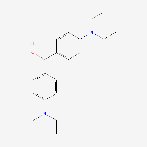bis[4-(diethylamino)phenyl]methanol (CAS: 134-91-8) - Chemical Structure and Molecular Formula 