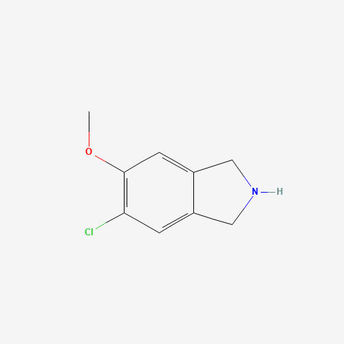 5-chloro-6-methoxy-2,3-dihydro-1H-isoindole (CAS: 905362-56-3) - Chemical Structure and Molecular Formula 