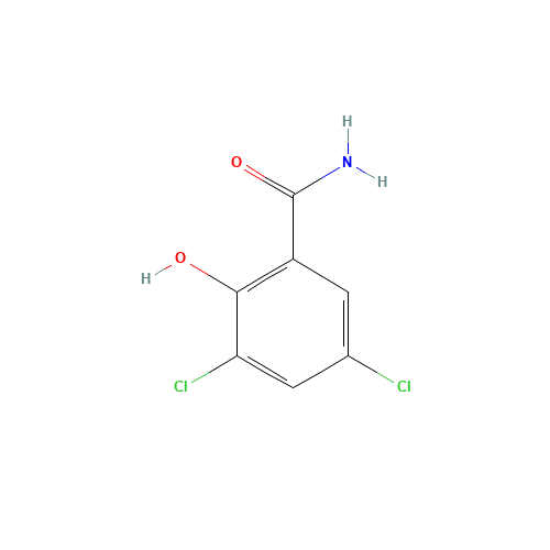 3,5-dichloro-2-hydroxybenzamide (CAS: 17892-26-1) - Chemical Structure and Molecular Formula 
