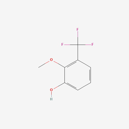 2-methoxy-3-(trifluoromethyl)phenol (CAS: 1214334-48-1) - Chemical Structure and Molecular Formula 