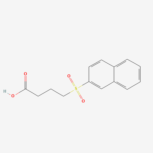 4-naphthalen-2-ylsulfonylbutanoic acid (CAS: 883998-33-2) - Chemical Structure and Molecular Formula 