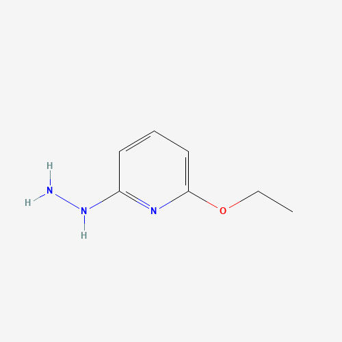 (6-ethoxypyridin-2-yl)hydrazine (CAS: 1211595-93-5) - Chemical Structure and Molecular Formula 