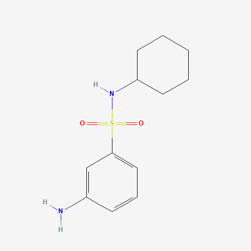 3-amino-N-cyclohexylbenzenesulfonamide (CAS: 61886-26-8) - Chemical Structure and Molecular Formula 