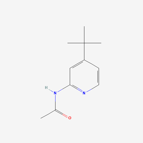 N-(4-tert-butylpyridin-2-yl)acetamide (CAS: 75329-37-2) - Chemical Structure and Molecular Formula 
