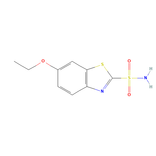 6-ethoxy-1,3-benzothiazole-2-sulfonamide (CAS: 452-35-7) - Related Chemical Product