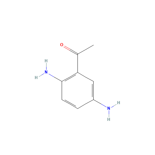 1-(2,5-diaminophenyl)ethanone (CAS: 42465-63-4) - Chemical Structure and Molecular Formula 