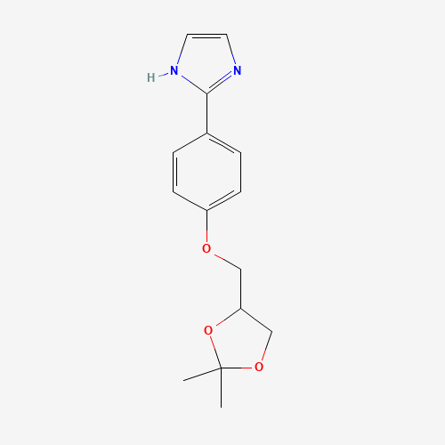 2-[4-[(2,2-dimethyl-1,3-dioxolan-4-yl)methoxy]phenyl]-1H-imidazole (CAS: 85613-27-0) - Related Chemical Product