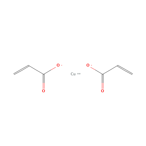 copper;prop-2-enoate (CAS: 20074-76-4) - Chemical Structure and Molecular Formula 