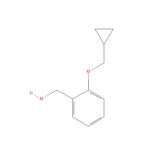 [2-(cyclopropylmethoxy)phenyl]methanol (CAS: 1039931-23-1) - Chemical Structure and Molecular Formula 