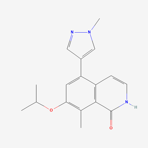 8-methyl-5-(1-methylpyrazol-4-yl)-7-propan-2-yloxy-2H-isoquinolin-1-one (CAS: 1616289-94-1) - Related Chemical Product