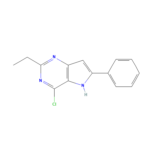 4-chloro-2-ethyl-6-phenyl-5H-pyrrolo[3,2-d]pyrimidine (CAS: 237435-33-5) - Related Chemical Product