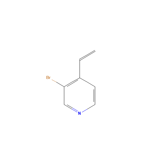 3-bromo-4-ethenylpyridine (CAS: 1255957-49-3) - Chemical Structure and Molecular Formula 