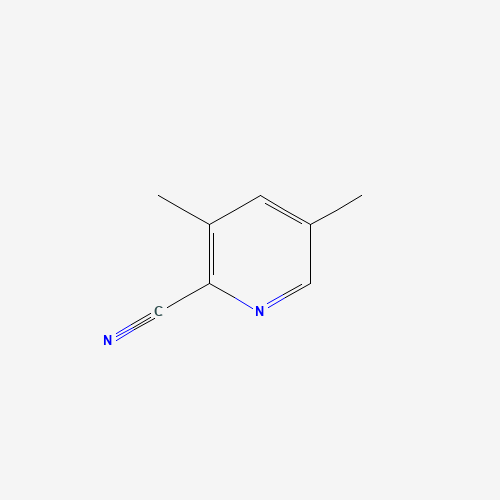 3,5-dimethylpyridine-2-carbonitrile (CAS: 7584-09-0) - Chemical Structure and Molecular Formula 
