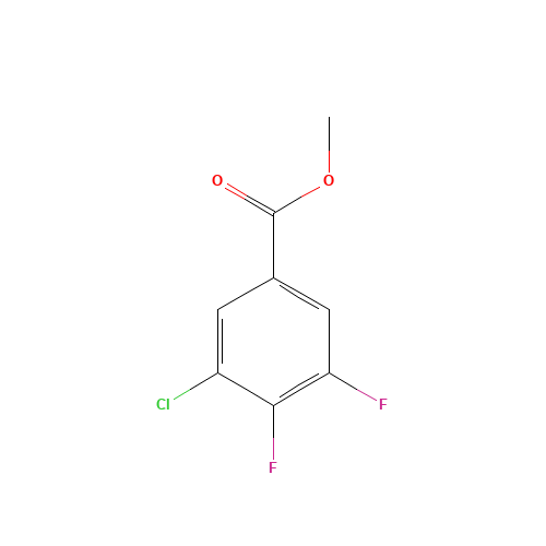 methyl 3-chloro-4,5-difluorobenzoate (CAS: 1214344-87-2) - Chemical Structure and Molecular Formula 