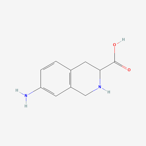 7-amino-1,2,3,4-tetrahydroisoquinoline-3-carboxylic acid (CAS: 756803-94-8) - Chemical Structure and Molecular Formula 
