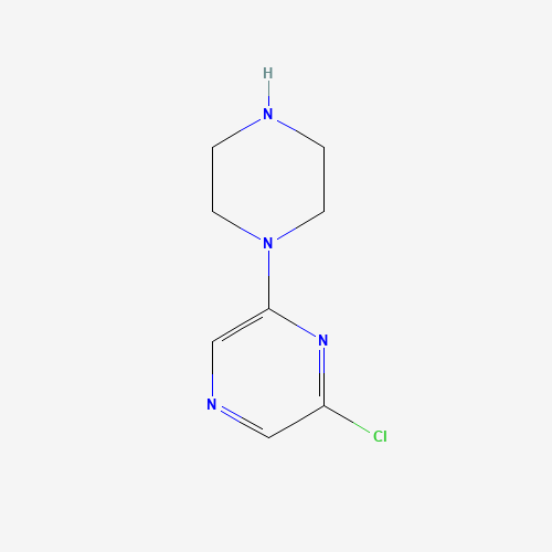 2-chloro-6-piperazin-1-ylpyrazine (CAS: 64022-27-1) - Chemical Structure and Molecular Formula 