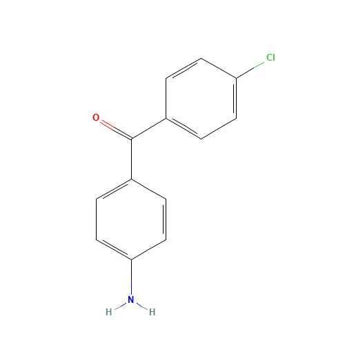 (4-aminophenyl)-(4-chlorophenyl)methanone (CAS: 4913-77-3) - Chemical Structure and Molecular Formula 