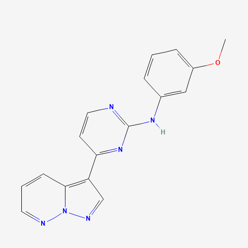 N-(3-methoxyphenyl)-4-pyrazolo[1,5-b]pyridazin-3-ylpyrimidin-2-amine (CAS: 551920-54-8) - Related Chemical Product