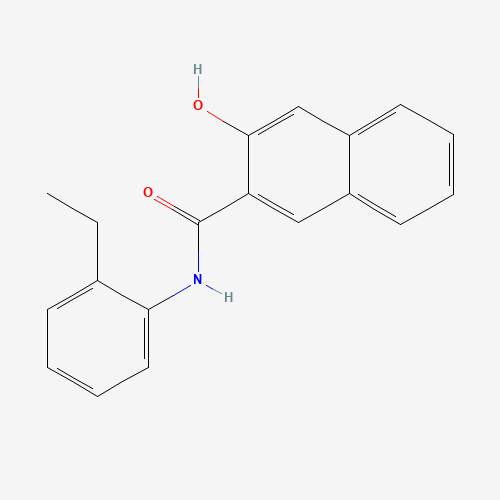 N-(2-ethylphenyl)-3-hydroxynaphthalene-2-carboxamide (CAS: 68911-98-8) - Chemical Structure and Molecular Formula 