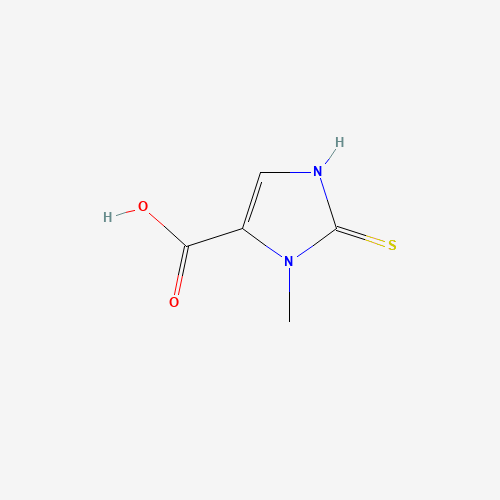 3-methyl-2-sulfanylidene-1H-imidazole-4-carboxylic acid (CAS: 64038-57-9) - Chemical Structure and Molecular Formula 