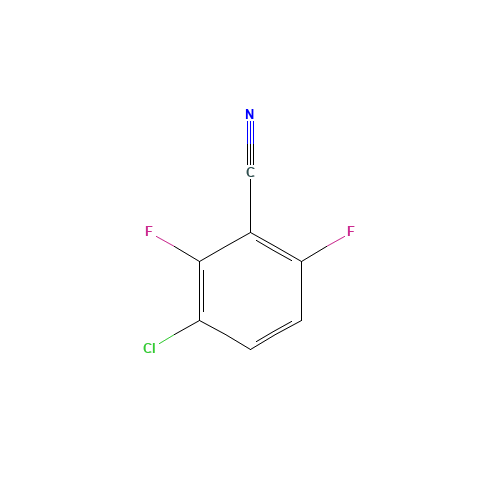 3-chloro-2,6-difluorobenzonitrile (CAS: 86225-73-2) - Chemical Structure and Molecular Formula 