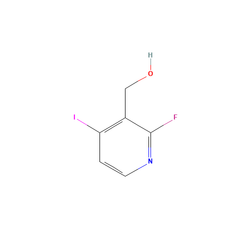 (2-fluoro-4-iodopyridin-3-yl)methanol (CAS: 171366-19-1) - Chemical Structure and Molecular Formula 