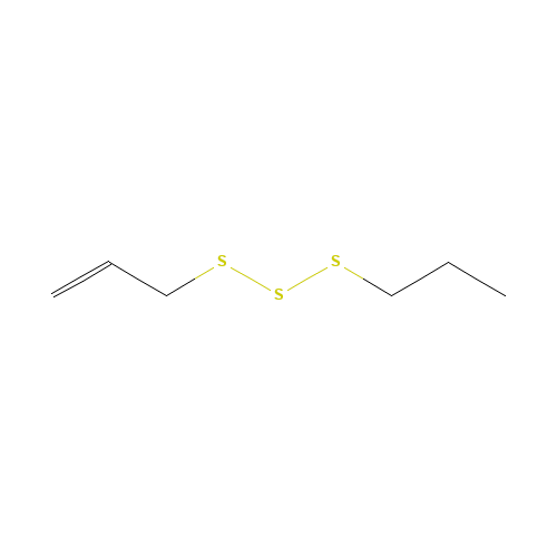 1-(prop-2-enyltrisulfanyl)propane (CAS: 33922-73-5) - Chemical Structure and Molecular Formula 