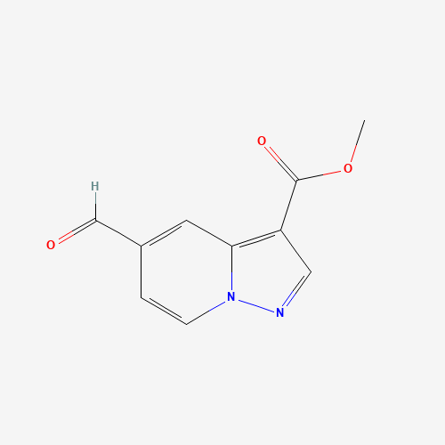 methyl 5-formylpyrazolo[1,5-a]pyridine-3-carboxylate (CAS: 936637-97-7) - Chemical Structure and Molecular Formula 