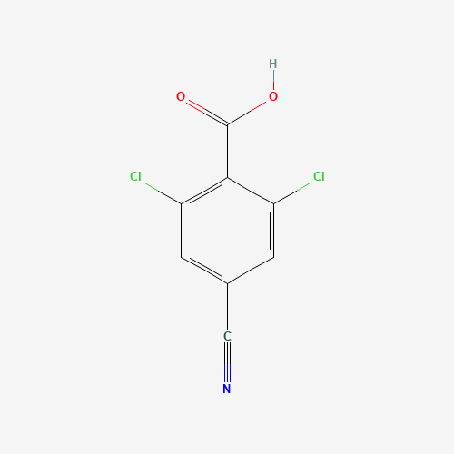 2,6-dichloro-4-cyanobenzoic acid (CAS: 1258298-05-3) - Chemical Structure and Molecular Formula 