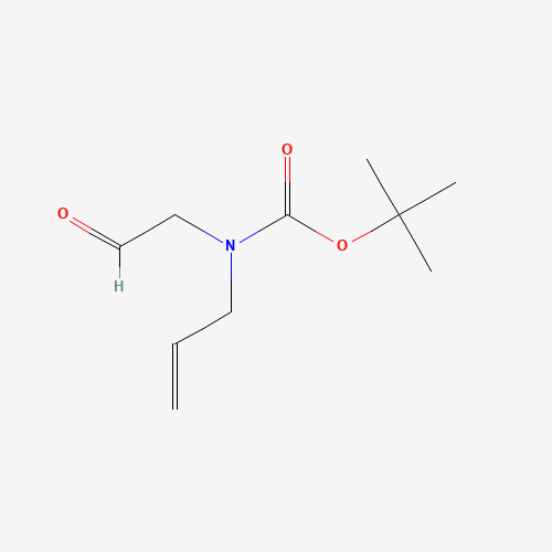 tert-butyl N-(2-oxoethyl)-N-prop-2-enylcarbamate (CAS: 251948-88-6) - Chemical Structure and Molecular Formula 