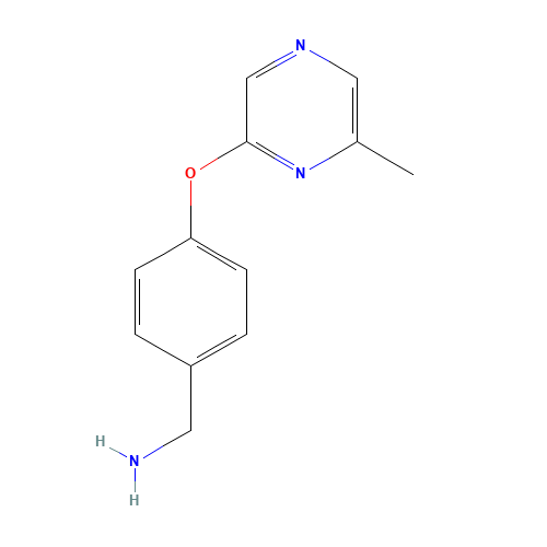 [4-(6-methylpyrazin-2-yl)oxyphenyl]methanamine (CAS: 926921-67-7) - Related Chemical Product