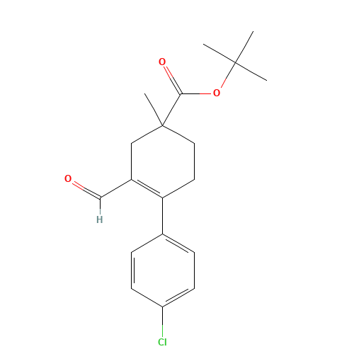 tert-butyl 4-(4-chlorophenyl)-3-formyl-1-methylcyclohex-3-ene-1-carboxylate (CAS: 1308838-31-4) - Related Chemical Product