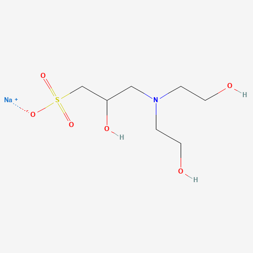 sodium;3-[bis(2-hydroxyethyl)amino]-2-hydroxypropane-1-sulfonate (CAS: 102783-62-0) - Chemical Structure and Molecular Formula 