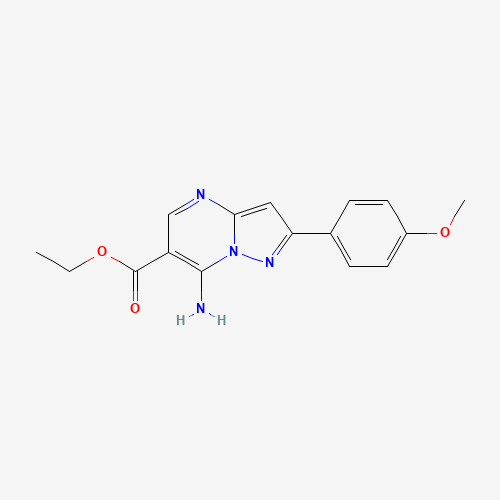 ethyl 7-amino-2-(4-methoxyphenyl)pyrazolo[1,5-a]pyrimidine-6-carboxylate (CAS: 698977-05-8) - Related Chemical Product