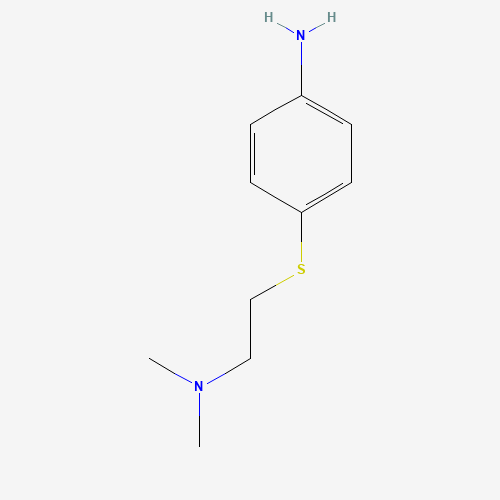 4-[2-(dimethylamino)ethylsulfanyl]aniline (CAS: 857596-12-4) - Chemical Structure and Molecular Formula 