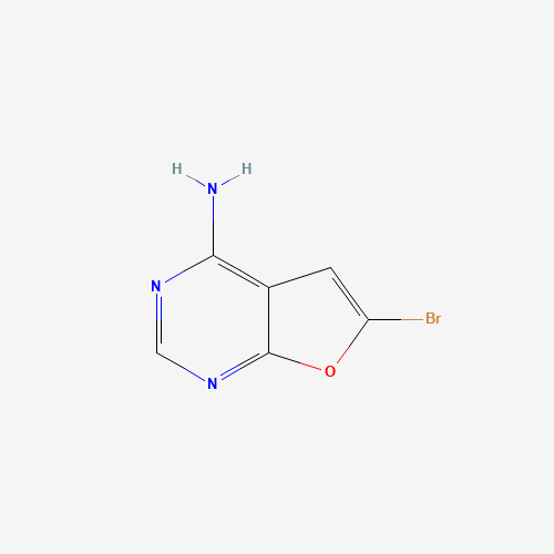 6-bromofuro[2,3-d]pyrimidin-4-amine (CAS: 857663-92-4) - Chemical Structure and Molecular Formula 
