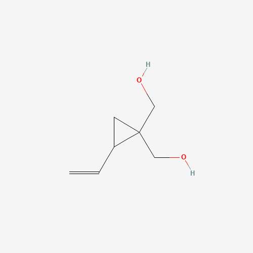 [2-ethenyl-1-(hydroxymethyl)cyclopropyl]methanol (CAS: 102225-94-5) - Chemical Structure and Molecular Formula 