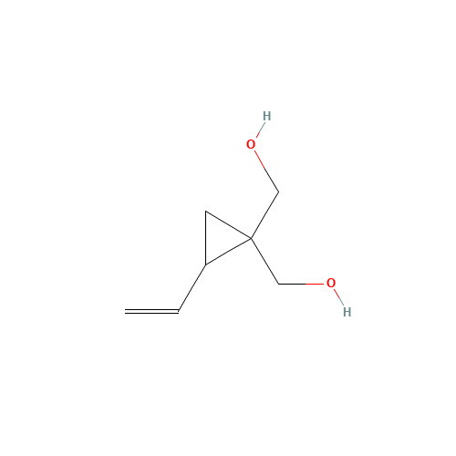 [2-ethenyl-1-(hydroxymethyl)cyclopropyl]methanol (CAS: 102225-94-5) - Chemical Structure and Molecular Formula 