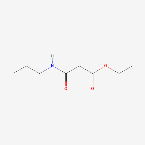 ethyl 3-oxo-3-(propylamino)propanoate (CAS: 71510-96-8) - Chemical Structure and Molecular Formula 